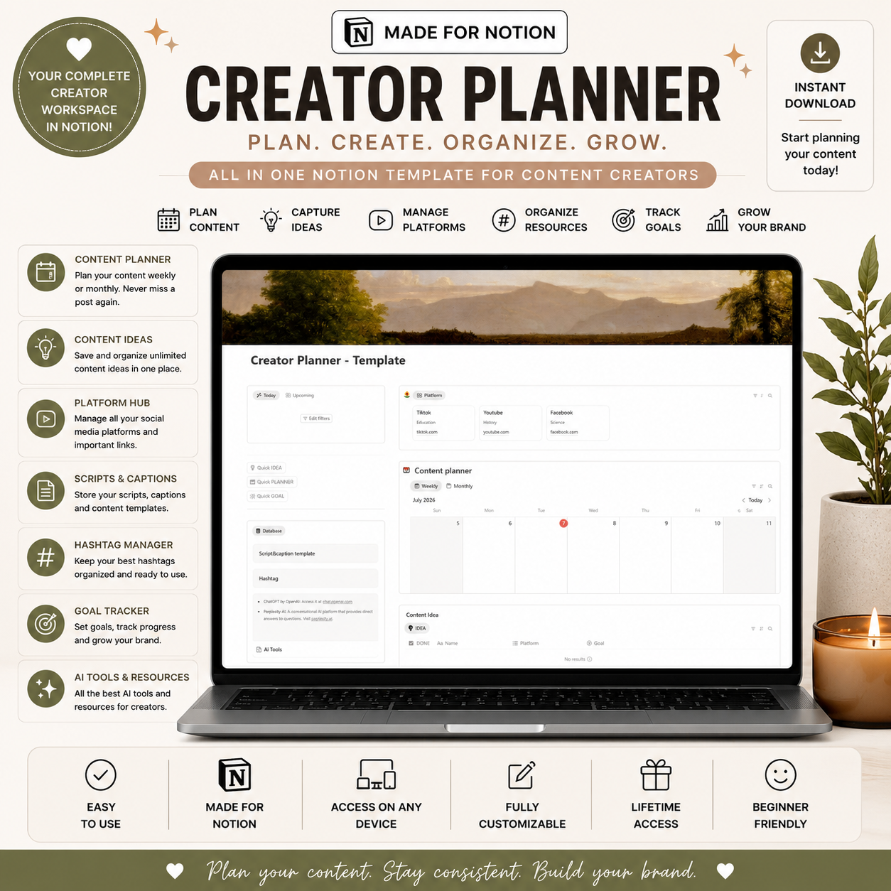 Creator Planner - Template