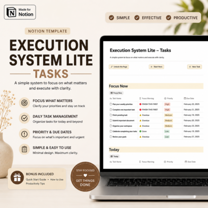 Execution-System-Tasks-Lite-Notion