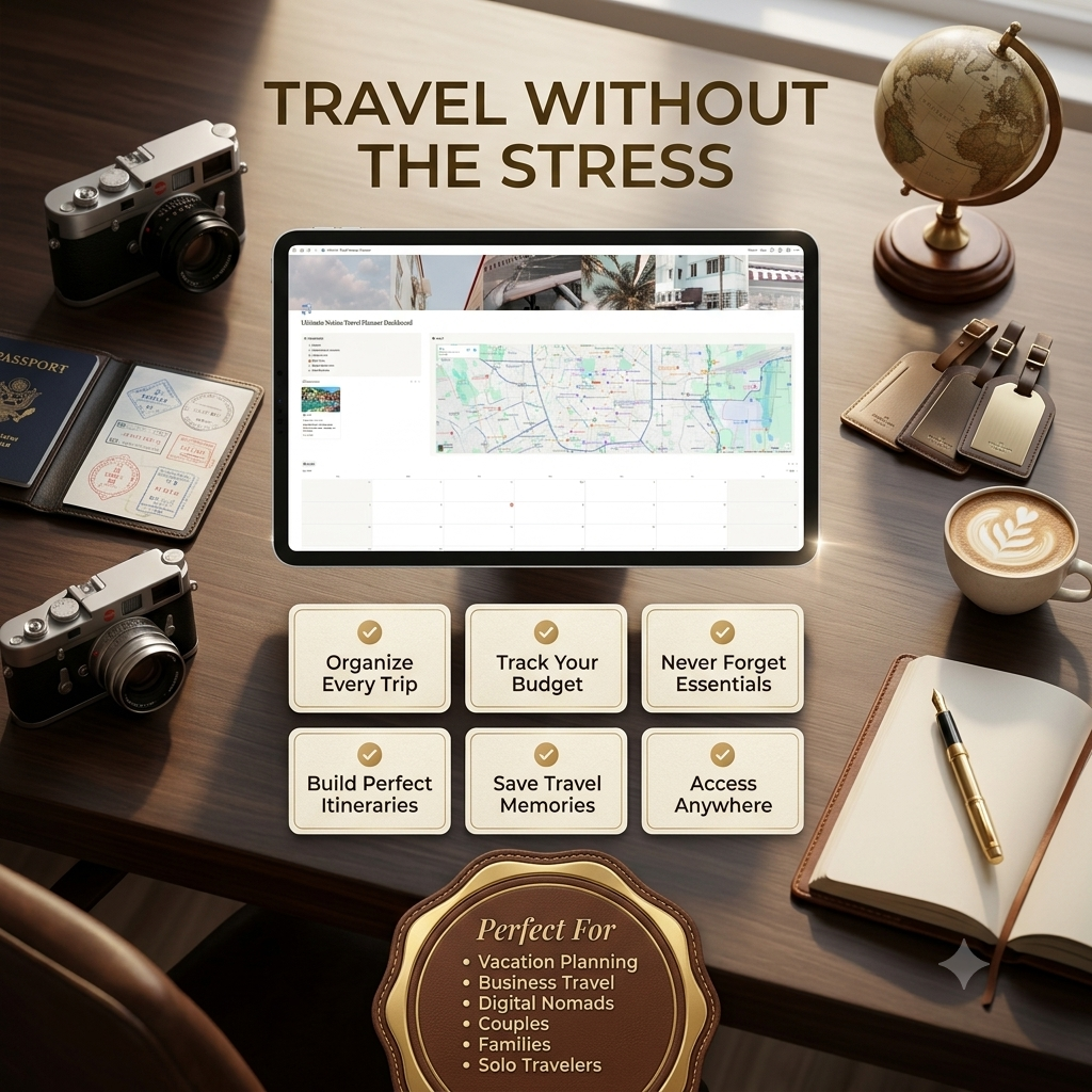 Ultimate Notion Travel Planner Dashboard