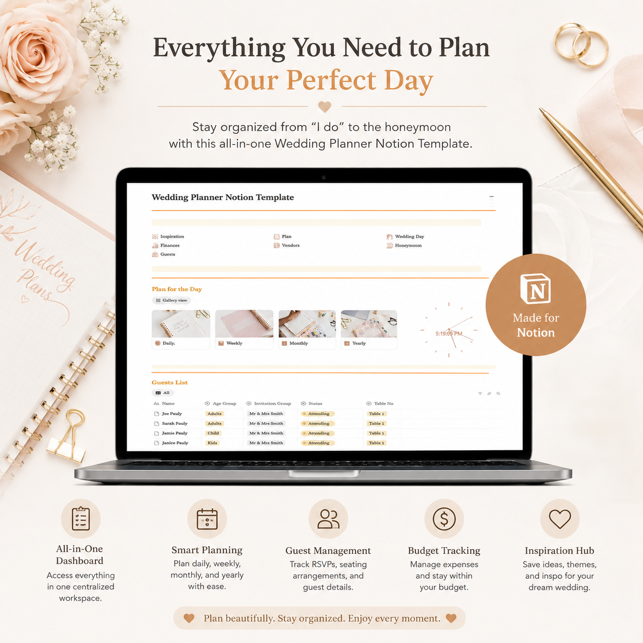 Wedding Planner Notion Template