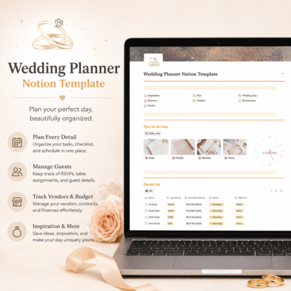 Wedding Planner Notion Template
