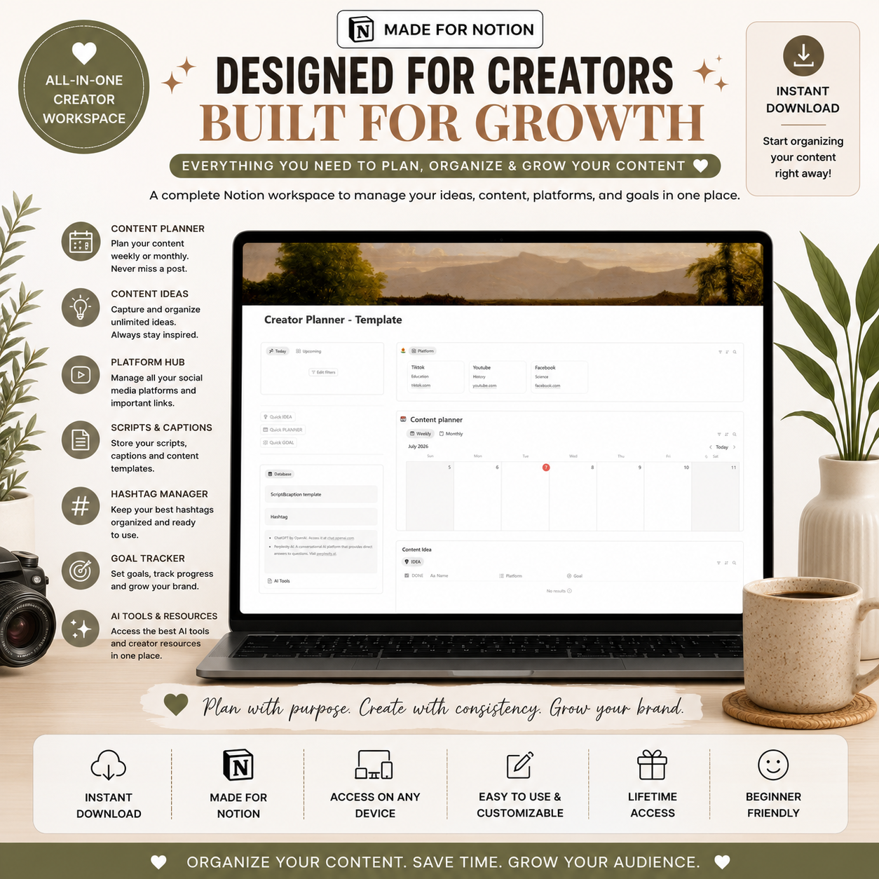 Creator Planner - Template